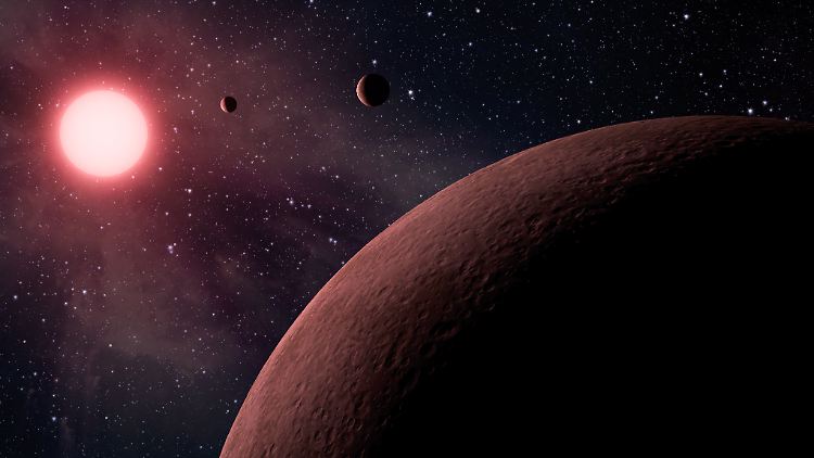 Der Mars ist rot, weil er mit einer Schicht aus Eisenoxid überzogen ist.