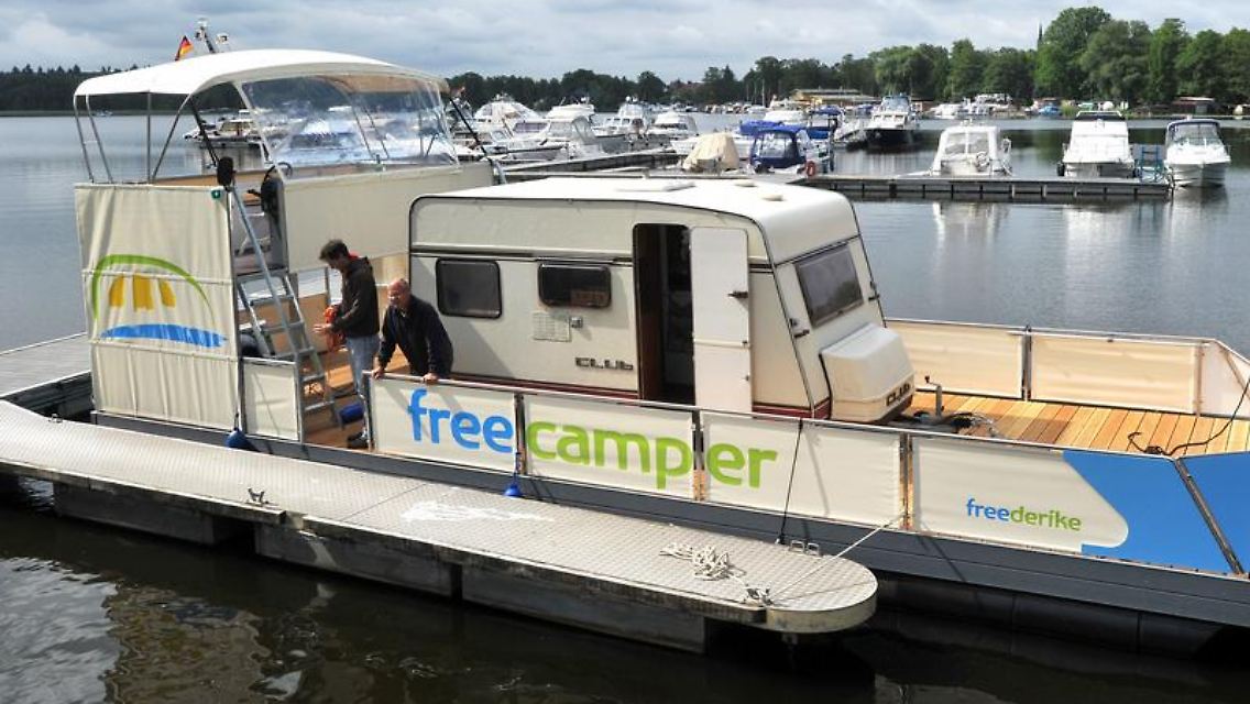 "WaterCampen": Camper können ihren Urlaub auch auf dem Wasser verbringen