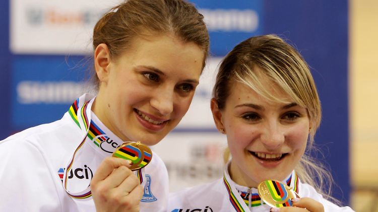 Erfolgreich bei der Bahnrad-WM: Miriam Welte, links, und Kristina Vogel.