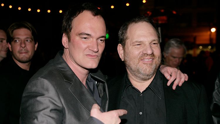 Tarantino mit seinem frühen Förderer: Harvey Weinstein brachte alle seine Filme ins Kino.