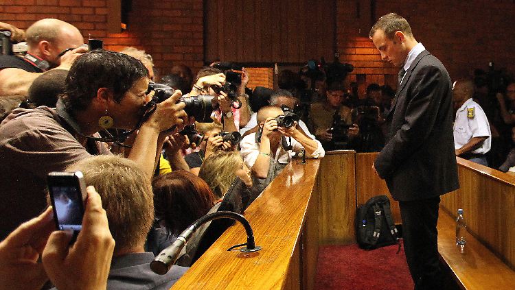 Pistorius vor dem Magistratsgericht in Pretoria.