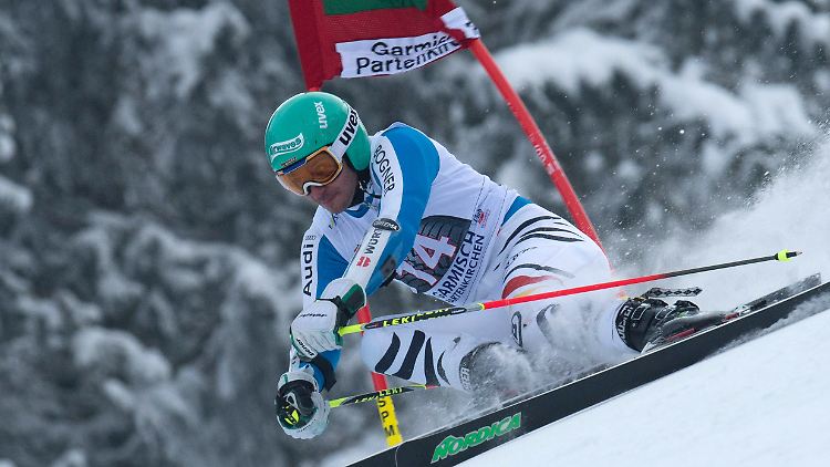 Immerhin im Ziel: Platz 1 konnte Felix Neureuther zwar nicht verteidigen. Aber im Gegensatz zu Fritz Dopfer beendete er das Rennen nicht im Krankenhaus.