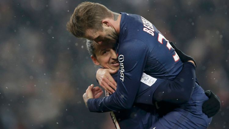 Verstehen sich prima: David beckham und Zlatan Ibrahimovic.