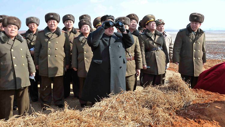 Kim Jong Un zeigt sich gern in der Rolle des Kriegsstrategen.