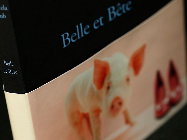 "Belle et Bête": halb Mensch, halb Schwein.
