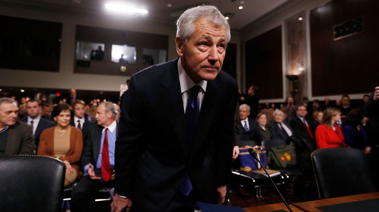 Chuck Hagel sieht Gewalt als allerletztes Mittel der Diplomatie. Viele seiner Parteikollegen von den Republikanern haben eine andere Auffassung.