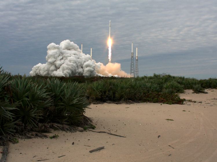 Der Start der SpaceX-Rakete verlief noch reibungslos.