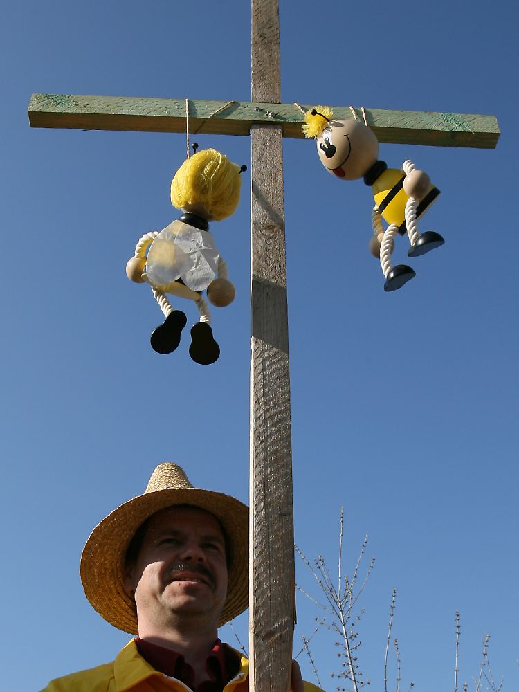 Imker fürchten um die Zukunft ihrer Bienen und protestieren gegen systemische Pflanzenschutzmittel.