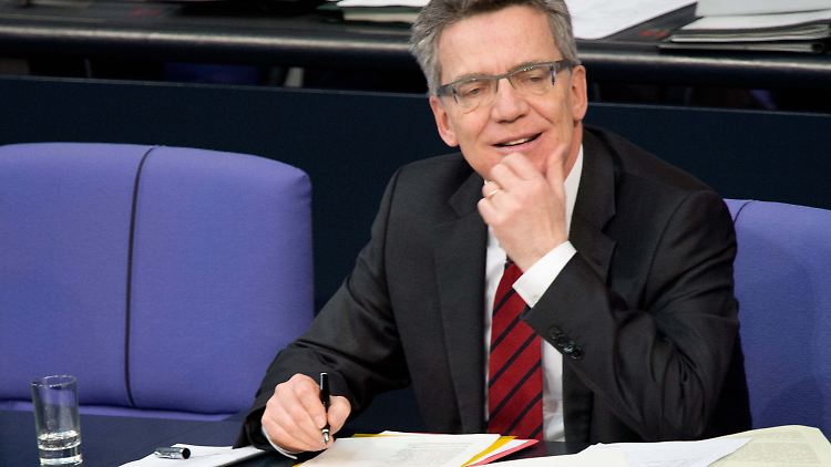 Verteidigungsminister Thomas de Maizière.