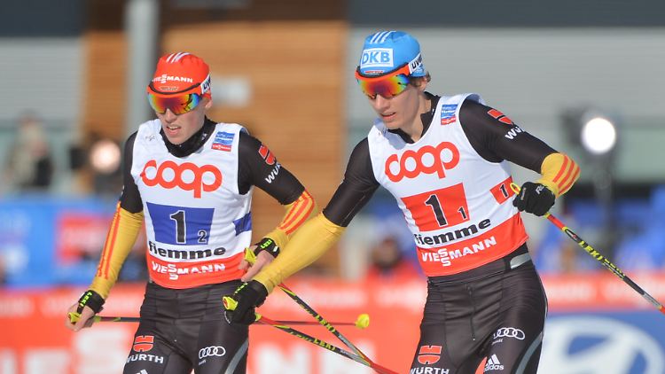 Gold verloren, Bronze gewonnen: Tino Edelmann und Eric Frenzel stehen zumindest nicht mit leeren Händen da.