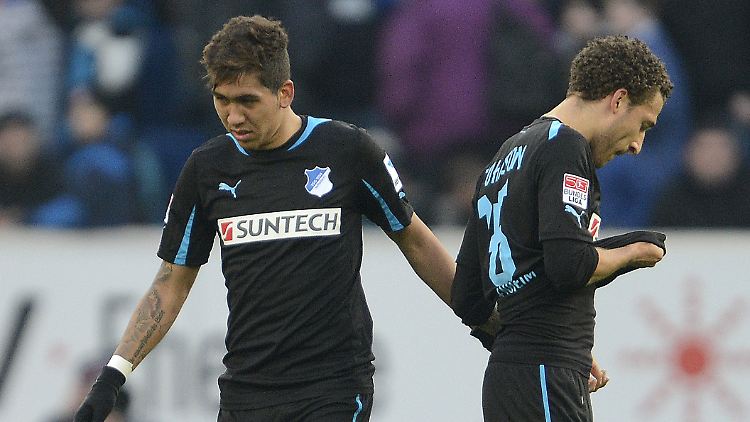 Nach der Niederlage: Hoffenheims Firmino, links, und der Kollege Fabian Johnson.