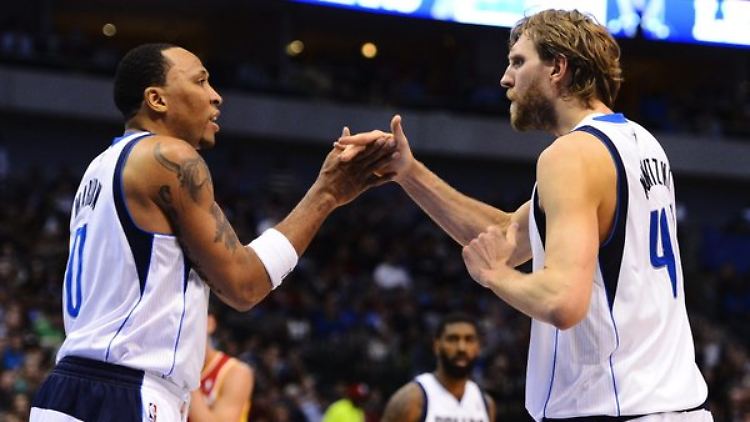 So sehen Sieger aus: Shawn Marion und Dirk Nowitzki.