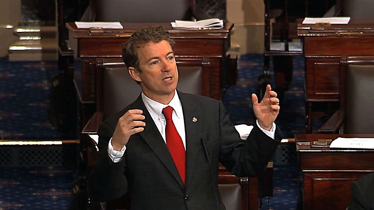 Rand Paul beweist Stehvermögen.