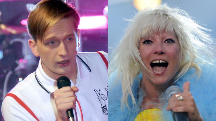 Wollen mit Frei.Wild nichts zu tun haben: Kraftklub-Sänger Felix Brummer und Mia.-Frontfrau Mieze Katz.