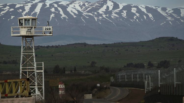 Von diesem Lager aus beobachten die UN-Beobachter die Golan-Höhen.