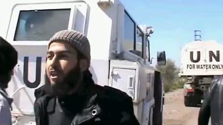 Screenshot des angeblichen von den Rebellen veröffentlichten Videos. Es soll einen der bewaffnete Kämpfer zeigen.