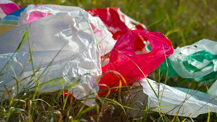 Schlecht für die Umwelt: Achtlos weggeworfene Plastiktüten.