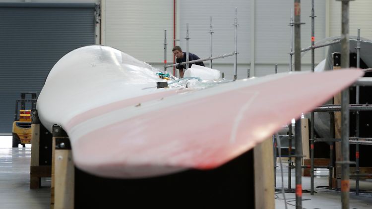 Dieses Rotorblatt dürfte sich mittlerweile längst drehen: Der Auftragseingang stimmt Nordex zuversichtlich.