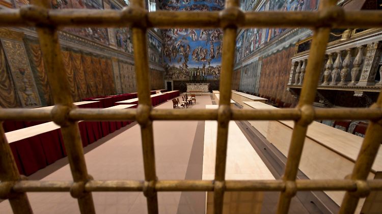 Hier wird der neue Papst gewählt: Die Sixtinische Kapelle.