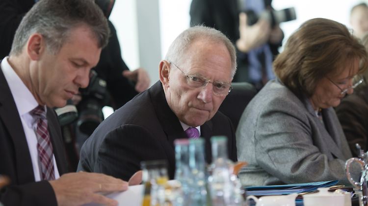 Bei der Kabinettsrunde in Berlin.