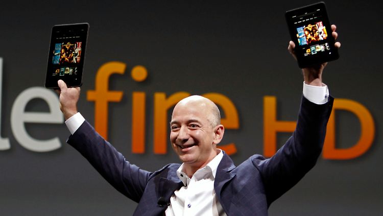 Amazon-Chef Jeff Bezos bei der Produktvorstellung im September 2012.