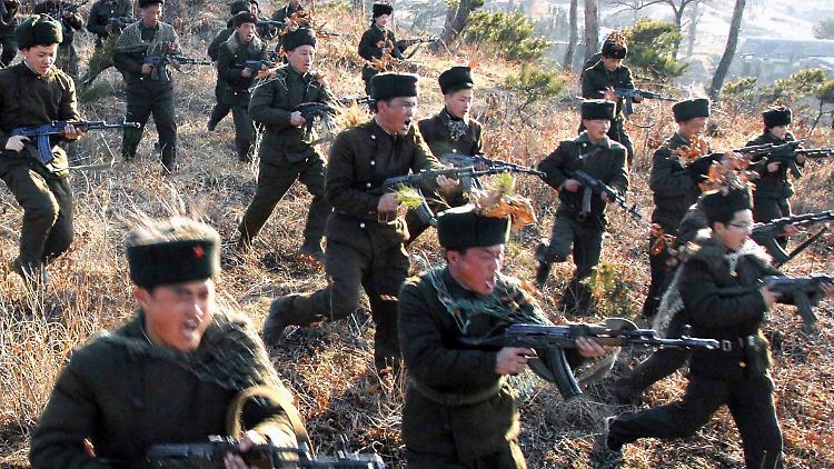 Nordkoreas Armee ist mit 1,2 Millionen aktiven Soldaten eine der größten Armeen der Welt.