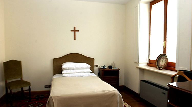 Bescheiden, aber komfortabel: Papst Johannes Paul II. ließ für 20 Mio Dollar die Casa Santa Marta bauen.