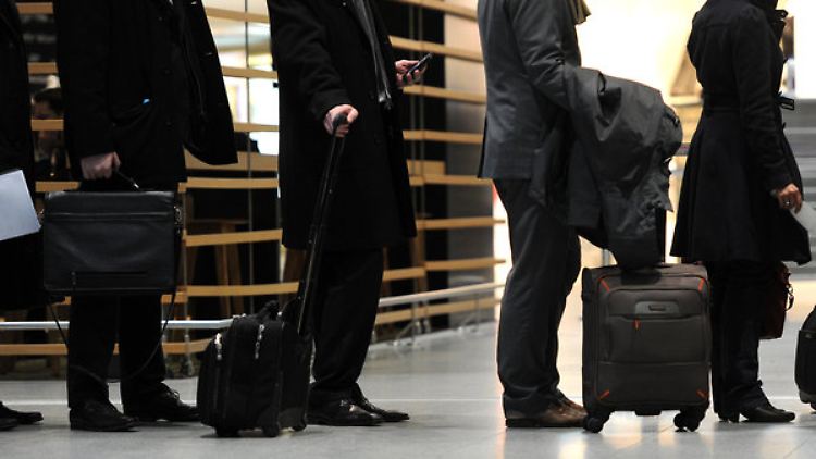 Passagiere brauchen Geduld