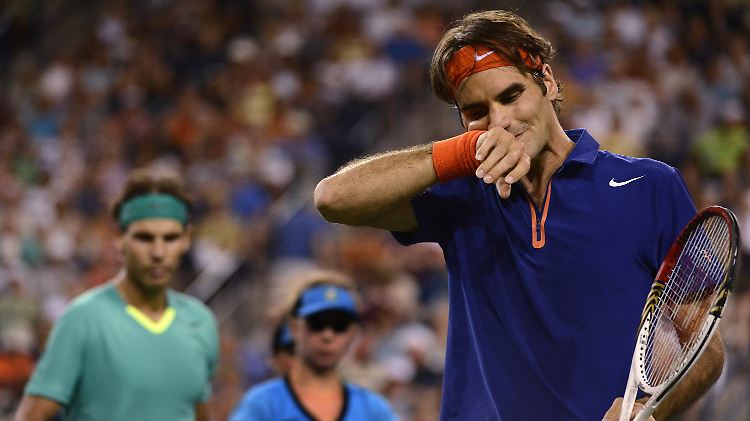 Roger Federer war im "Giganten-Duell" chancenlos gegen Rafal Nadal.