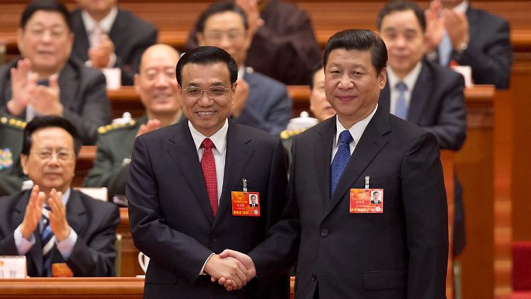 Das neue chinesische Führungsduo: Ministerpraesident Li Keqiang (l.) und Staatspräsident Xi Jinping.
