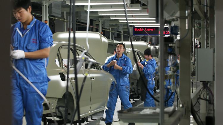Das Volkswagen-Werk in Nanjing, nahe Schanghai. Bei der Rückrufaktion geht es um Schwierigkeiten mit einem bestimmten Typ von Doppelkupplungsgetrieben.