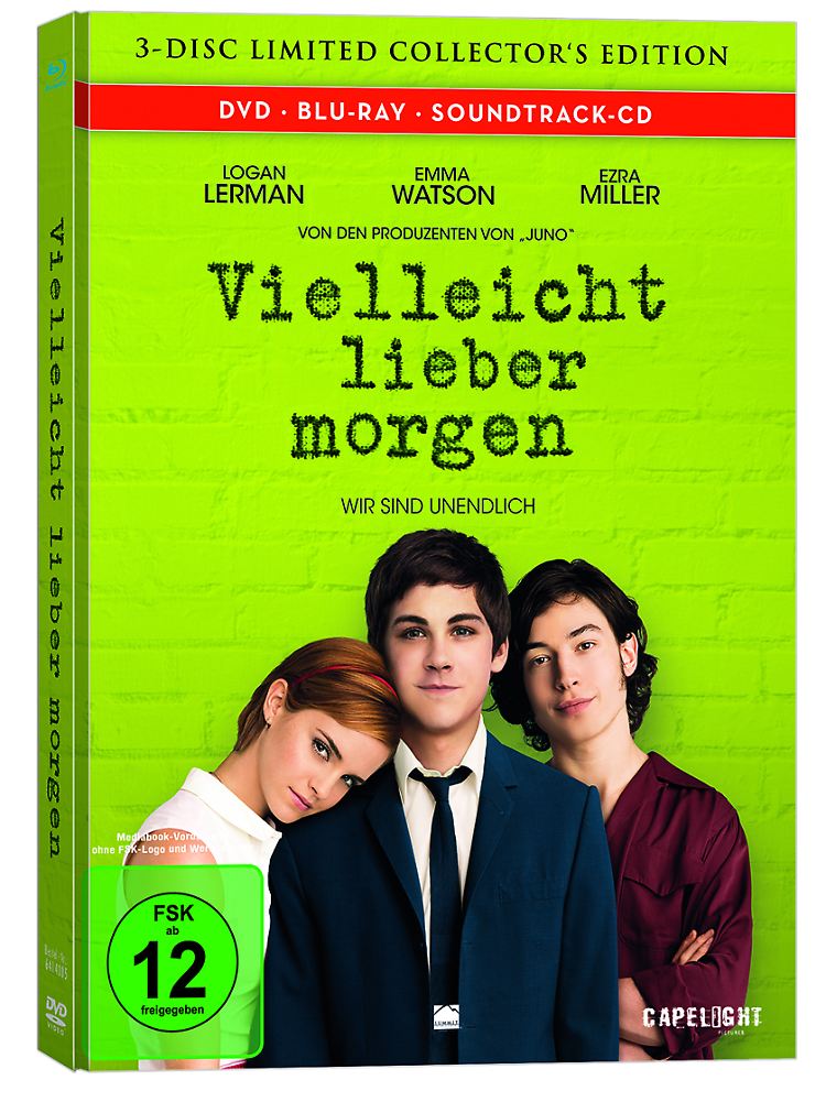 "Vielleicht lieber morgen" ist bei Capelight erschienen - auch als Mediabook mit Leseprobe und Soundtrack.