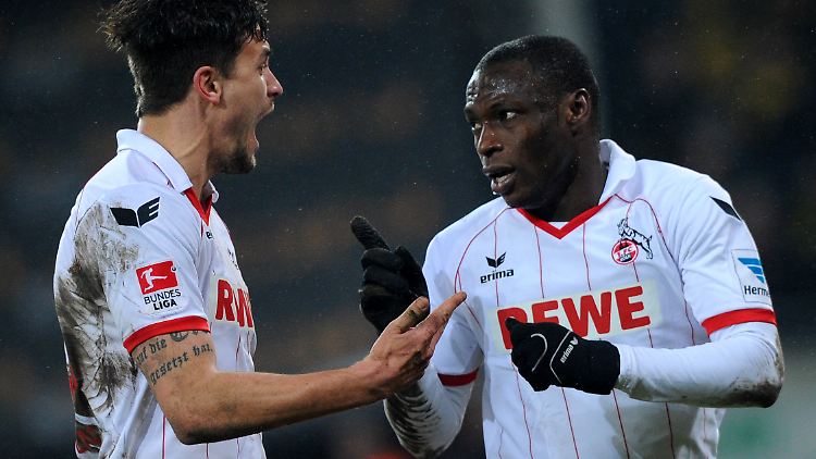 Traf gleich doppelt für die Kölner: Anthony Ujah (r.).