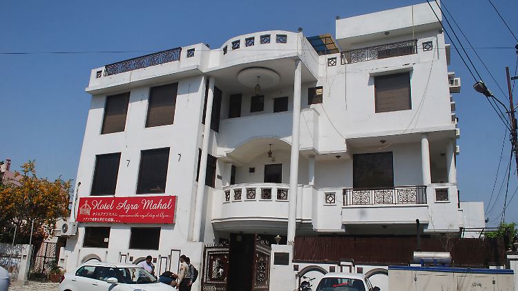 Das Hotel Agra Mahal in Agra, Ort des Vorfalls.