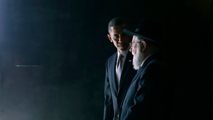 Obama besucht die Holocaust-gedenkstätte Yad Vashem.