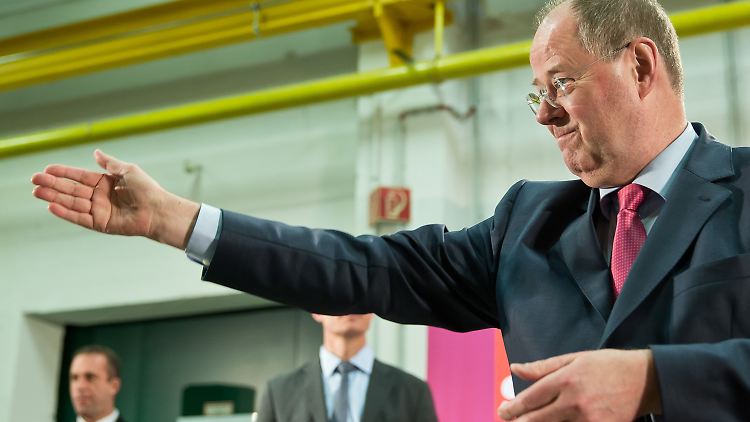 Der Kurs ist vorherbestimmt, Steinbrück will ihn nicht ändern.