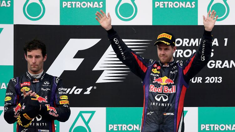 Keine besten Freunde: Mark Webber und Sebastian Vettel.
