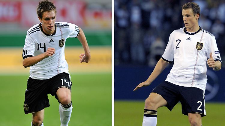 Patrick Herrmann (l.) und Marcel Jansen stehen am Dienstag gegen Kasachstan im DFB-Kader. 