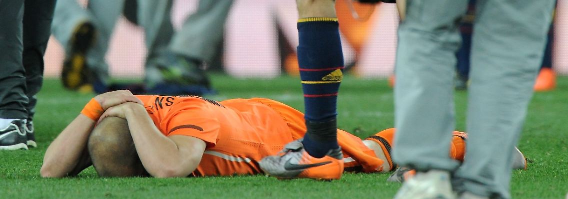 Oranje am Boden: Hier ist es Wesley Sneijder.