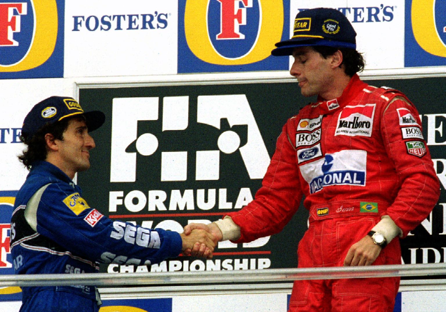 Die Mutter aller Teamduelle lieferten sich: ALAIN PROST und AYRTON SENNA (McLaren).