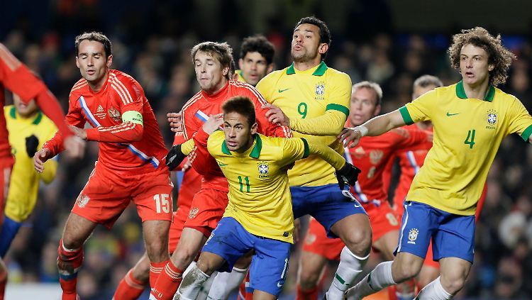 Die Russen hatten Brasiliens Wunderkind Neymar gut im Griff.