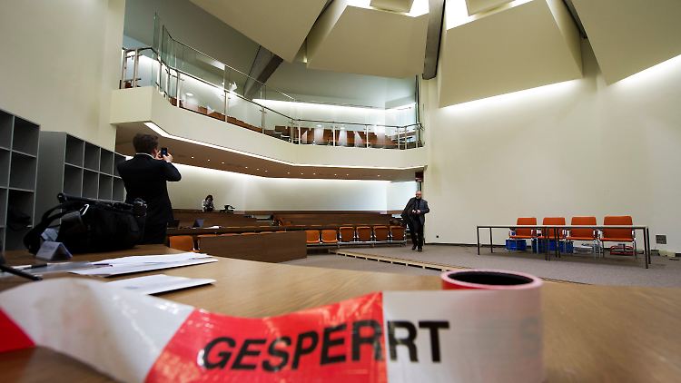 Im Schwurgerichtssaal A 101 beginnt der Prozess nach Ostern.