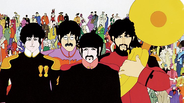 Psychedelisch, surreal und bunt: der Beatles-Film "Yellow Submarine". 
