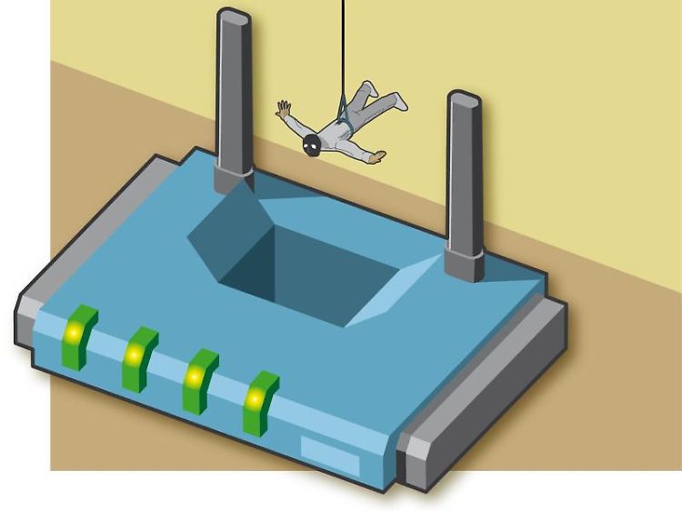 Wer seinen Router nicht richtig absichert und updatet, bietet Angreifern möglicherweise Einfallstore.