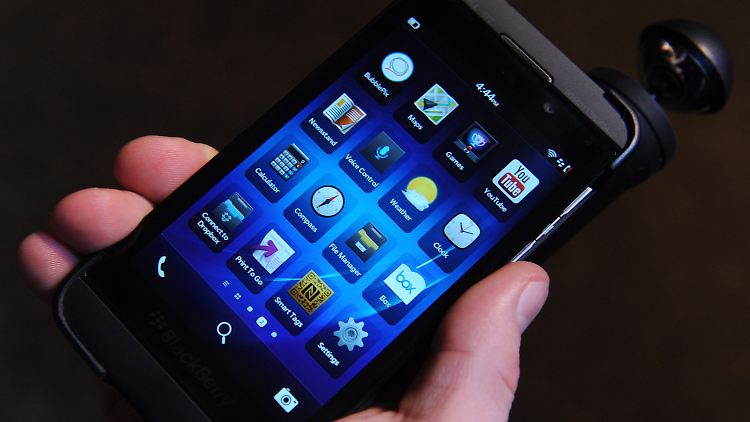 Das neue BlackBerry Z10: Millionen Smartphones liegen mittlerweile in den Händen von Europas Bürgern.