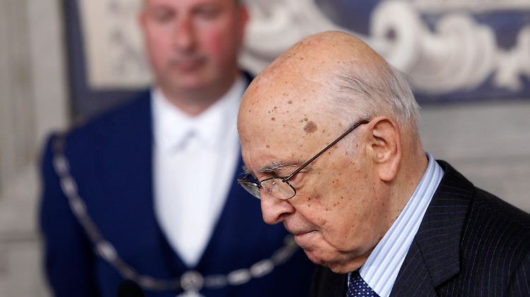 Sein Rücktritt würde den Weg für Neuwahlen freimachen: Giorgio Napolitano.