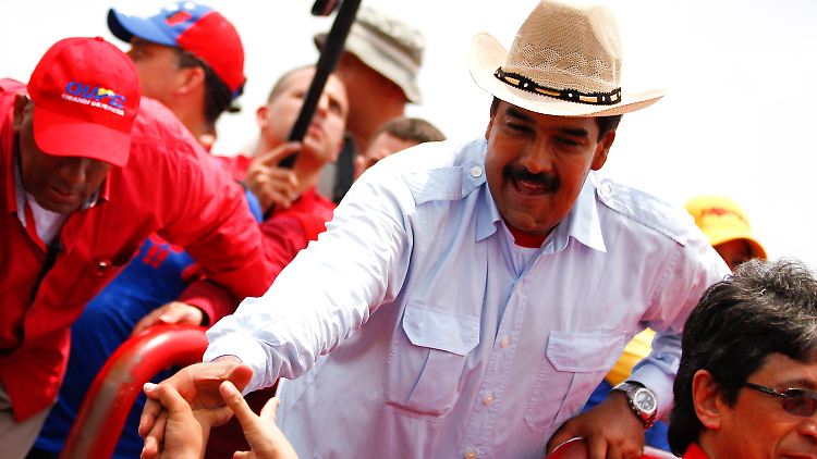 In Chavéz' Heimatstadt startete Maduro seinen Wahlkampf.
