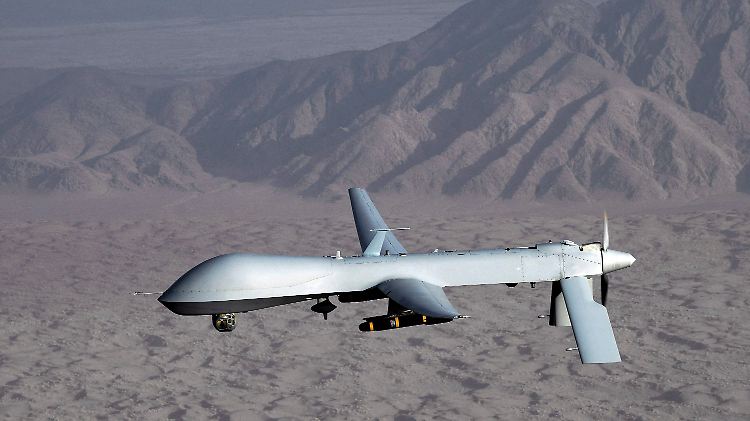 Eine Drohne von Typ MQ-1 Predator der US Air Force.