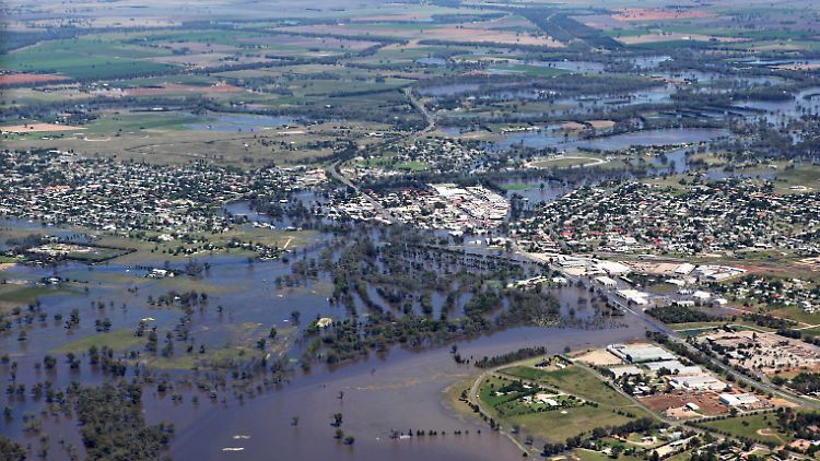 Extremes Hochwasser hatte im vergangenen Jahr der australischen Landwirtschaft schwere Schäden zugefügt.