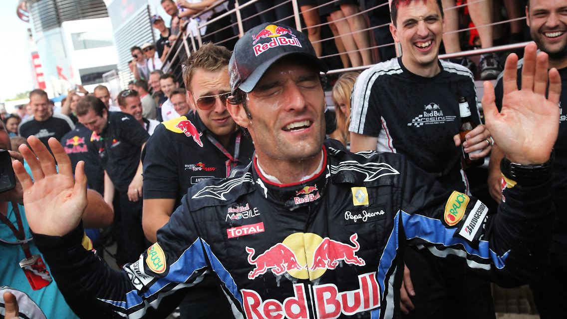 Glücklich, aber unversöhnlich: Mark Webber nach dem Rennen.